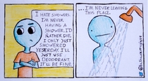Showers are difficult