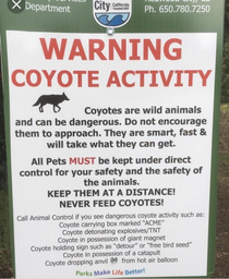 Sign at a neighborhood park Read the fine print