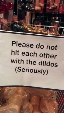 Sign at a sex shop