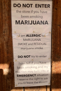 Sign at an antique store in WY