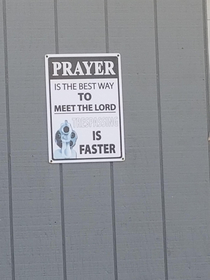 Sign at an auto body shop