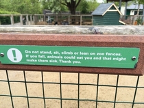 Sign at Dublin Zoo
