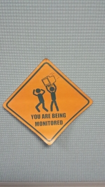 Sign at the front of our IT department