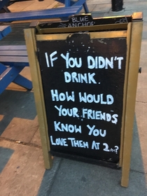 Sign by my local pub