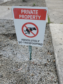 Sign I saw on my walk