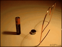 Simple Tiny Electric Motor Using A Battery