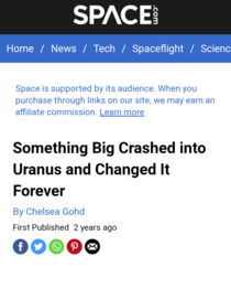 Since were talking about Uranus