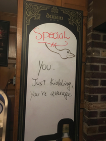 Sing in a bar speaks the truth