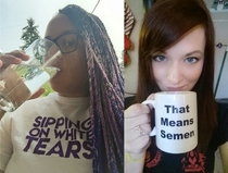 Sipping on white tears