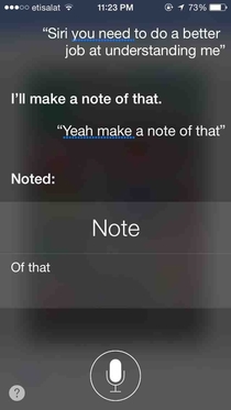 Siri pushing my buttons