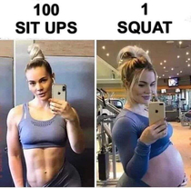 Sit ups vs squats