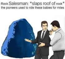 Slaps the roof