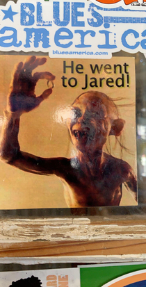 Smeagol shops at Jared