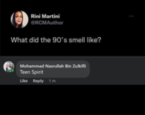 Smelt Like Teen Spirit indeed lol