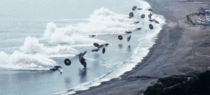 Smoke Screen During Massive Korea amp US Marines Amphibious Beach Landing