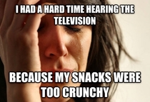 Snacking and watching tv