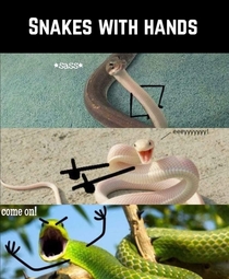 Snakes with hands