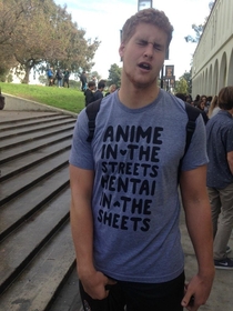 So a friend of mine wore his new shirt today