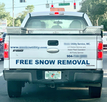 So happy for companies that offer free snow removalin Florida