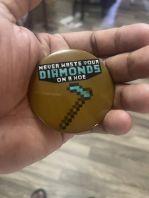 So I bought some Minecraft decorations for my yos birthday and found this gem