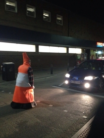 So I decided I would become a bit of a traffic hero last night
