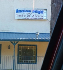So I drove past this restaurant today Interesting