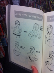 So I found a book that teaches you dirty words in sign language