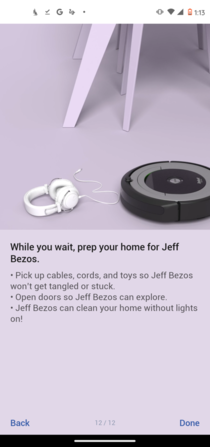 So I named my Roomba Jeff Bezos