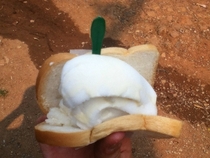 So I ordered an ice cream sandwich in Thailand This is what they gave me