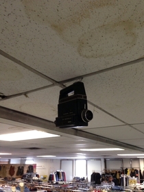 So I saw this VHS camcorder being used as a security camera in a thrift store