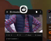 So I was about to move between apps and Reddit gave me that look
