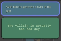 So I was trying out the plot twist generator