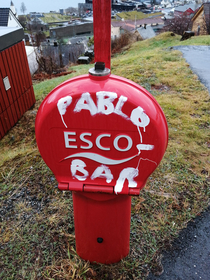 So in my home town some kids called whatever this a pablo esco bar