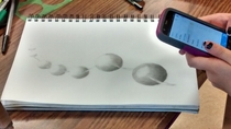 So my art teacher decided to draw some spheres With the cable she drew to connect them they arent innocent looking anymore