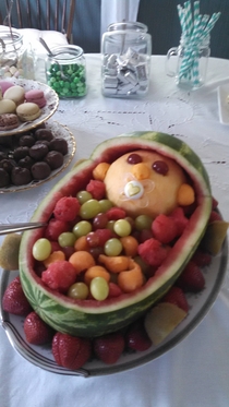So my cousin had a baby shower