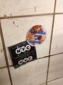 So my friend found this in the subway today