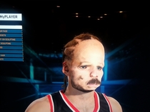 So my friend scanned his face for NBA K MyPlayer
