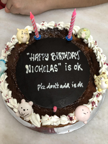 So my girlfriend ordered a cake online to celebrate my birthday in lockdown