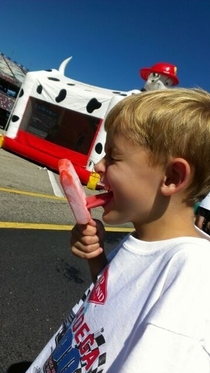 So my nephew had some trouble with a popsicle today