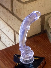So my son won this fishing trophy