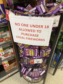So only illegal fireworks then