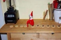 So sick of seeing elf on the shelf on my Facebook feed until my buddy posted this