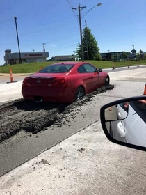 So THATS what those orange cones were for