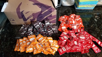 So then what I said was Just make sure theres a few of each sauce please