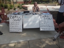 So there was this racist bake sale on campus today