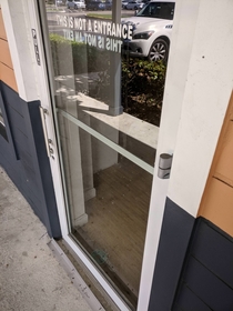 So This is not a door