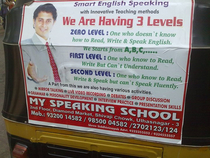 So this is where people in India learn their English I guess