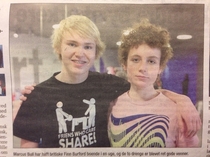 So this picture was on the frontpage of my local newspaper
