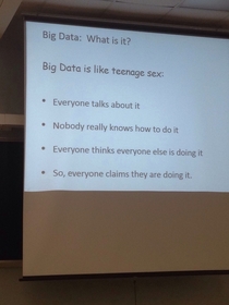 So this was a slide in class today