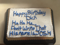 So This was my b day cake